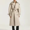 Couture-trenchcoat i bomull