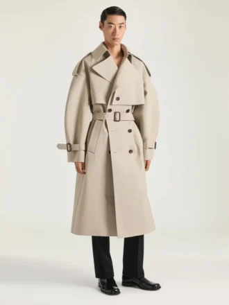 Couture-trenchcoat i bomull