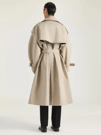 Couture-trenchcoat i bomull