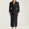 Enkeltradet kokongjakke i ull og mohair Enkeltradet kokongjakke i ull og mohair