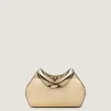 Facet Clutch i skinn med speileffekt Facet Clutch i skinn med speileffekt