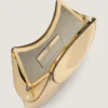 Facet Clutch i skinn med speileffekt Facet Clutch i skinn med speileffekt