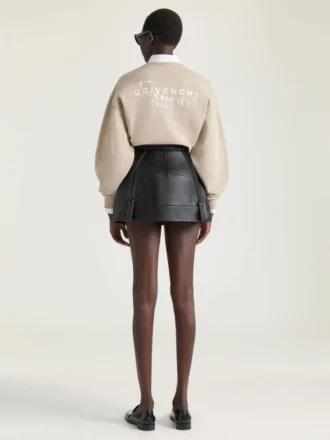 Fleece-genser med Givenchy-stempelprint