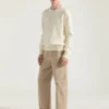 Genser i bomullstrikk med Givenchy Paris-broderi