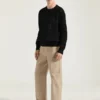 Genser i bomullstrikk med Givenchy Paris-broderi