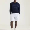 Genser i bomullstrikk med Givenchy Paris-broderi