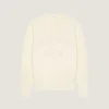 Genser i bomullstrikk med Givenchy Paris-broderi