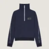 Genser i ull med glidelås og Givenchy Paris-merke Genser i ull med glidelås og Givenchy Paris-merke