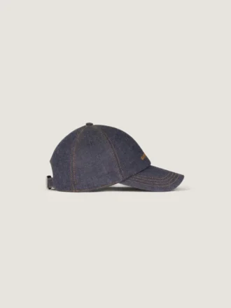 Givenchy-broderte cap i denim