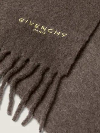 Givenchy Paris stort skjerf i alpakkaull