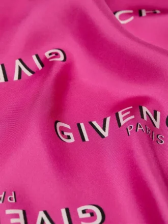 Givenchy Shadow liten firkantet skjerf i silke
