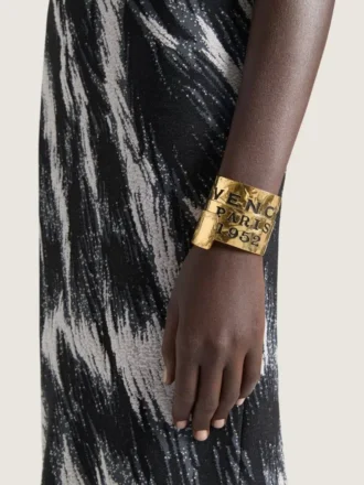 Givenchy Tape-armbånd i metall og emalje