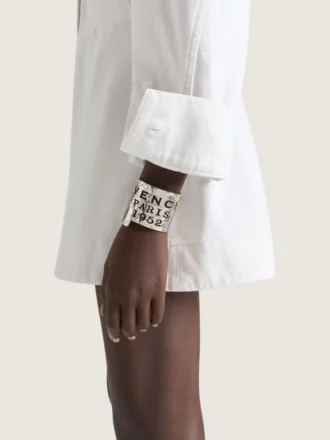 Givenchy Tape-armbånd i metall og emalje