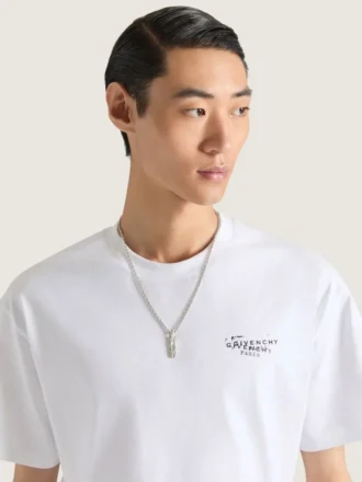 Givenchy Tape-halskjede i metall og emalje