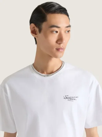 Givenchy Tape-halskjede i metall og emalje