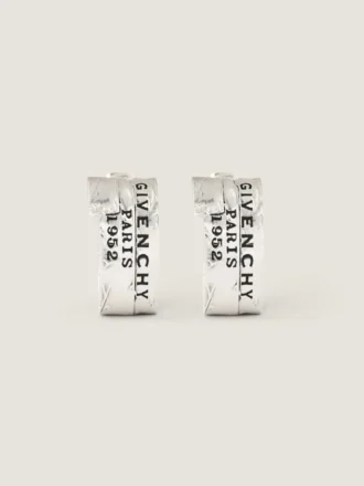 Givenchy Tape-øreringer i metall og emalje