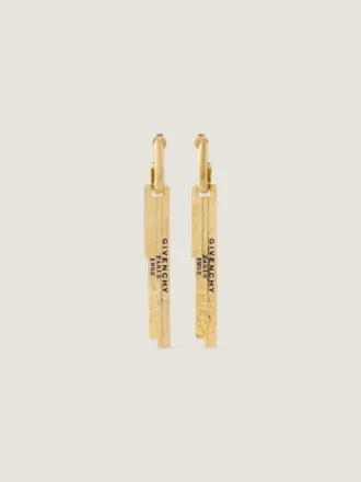 Givenchy Tape-øreringer i metall og emalje
