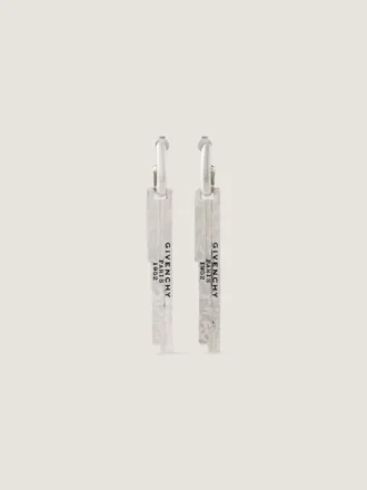 Givenchy Tape-øreringer i metall og emalje