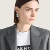Givenchy Tape-øreringer i metall og emalje Givenchy Tape-øreringer i metall og emalje