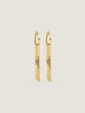 Givenchy Tape-øreringer i metall og emalje