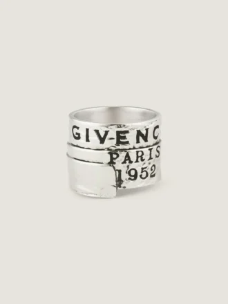 Givenchy Tape-ring i metall og emalje