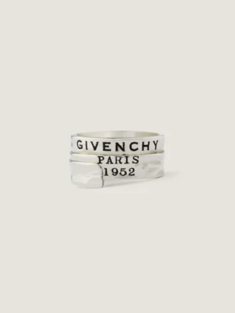 Givenchy Tape-ring i metall og emalje