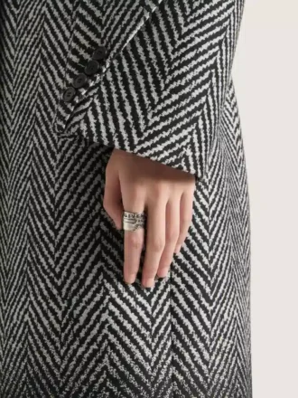 Givenchy Tape-ring i metall og emalje