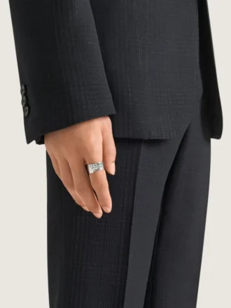 Givenchy Tape-ring i metall og emalje
