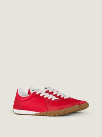 Glide-joggesko i nylon og semsket skinn