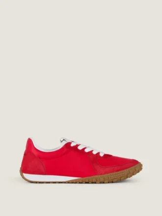Glide-joggesko i nylon og semsket skinn