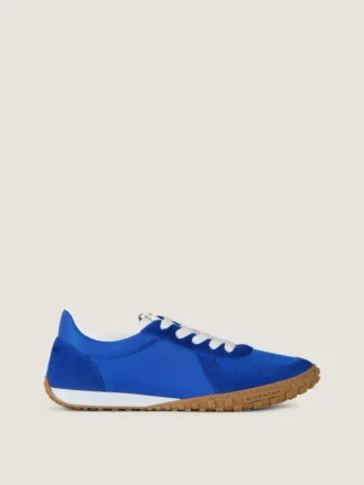 Glide-joggesko i nylon og semsket skinn