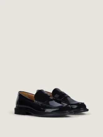 Herre-loafers i børstet skinn