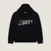 Hettegenser i fleece med Givenchy-båndtrykk