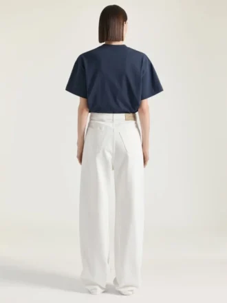 hvite Cocoon-jeans