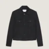 Jakke i svart denim Jakke i svart denim