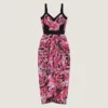 Kjole i blomsterjacquard Kjole i blomsterjacquard