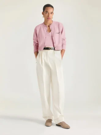 Kort cardigan i ull og kashmir Kort cardigan i ull og kashmir