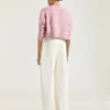 Kort cardigan i ull og kashmir Kort cardigan i ull og kashmir