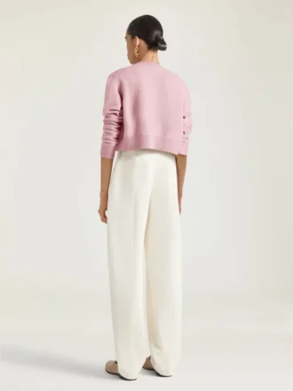 Kort cardigan i ull og kashmir Kort cardigan i ull og kashmir