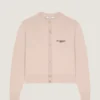 Kort cardigan i ull og kashmir