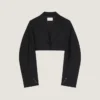 Kort kokongjakke i ull og mohair Kort kokongjakke i ull og mohair