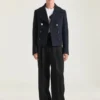 Kort peacoat i ull Kort peacoat i ull