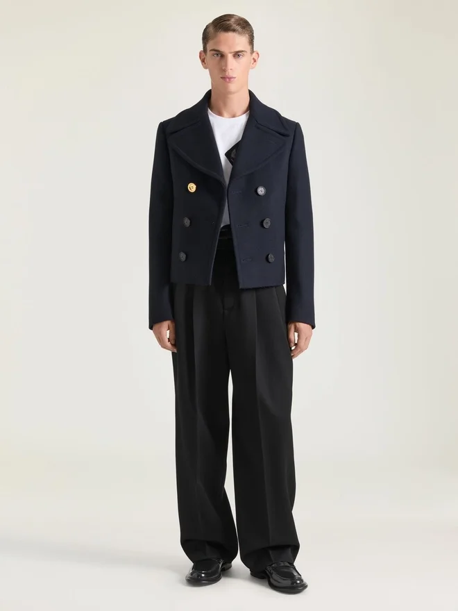 Kort peacoat i ull Kort peacoat i ull