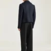 Kort peacoat i ull
