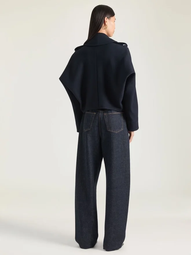 Kort peacoat i ull Kort peacoat i ull