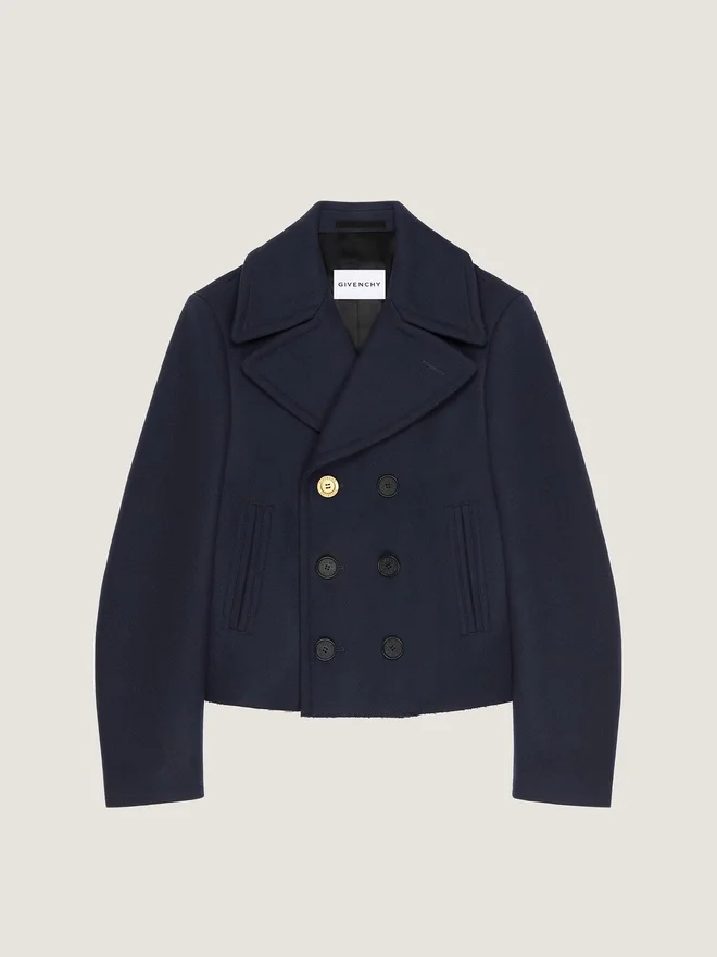 Kort peacoat i ull Kort peacoat i ull