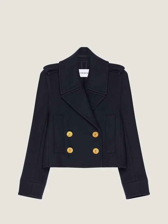 Kort peacoat i ull Kort peacoat i ull