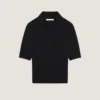 Kort polo i strikk med «second skin»-effekt