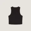 Kort tank-top i bomull med Givenchy Paris-trykk Kort tank-top i bomull med Givenchy Paris-trykk