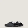 Label flate mules i gummi Label flate mules i gummi
